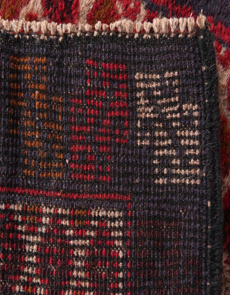 Detail image of 3' 1 x 4' 7  Hand Knotted Balouch Persian Wool Rug