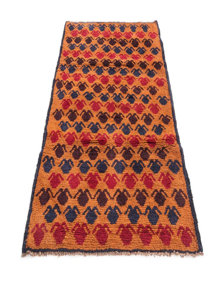 Detail image of 3' x 4' 8  Hand Knotted Balouch Persian Wool Rug