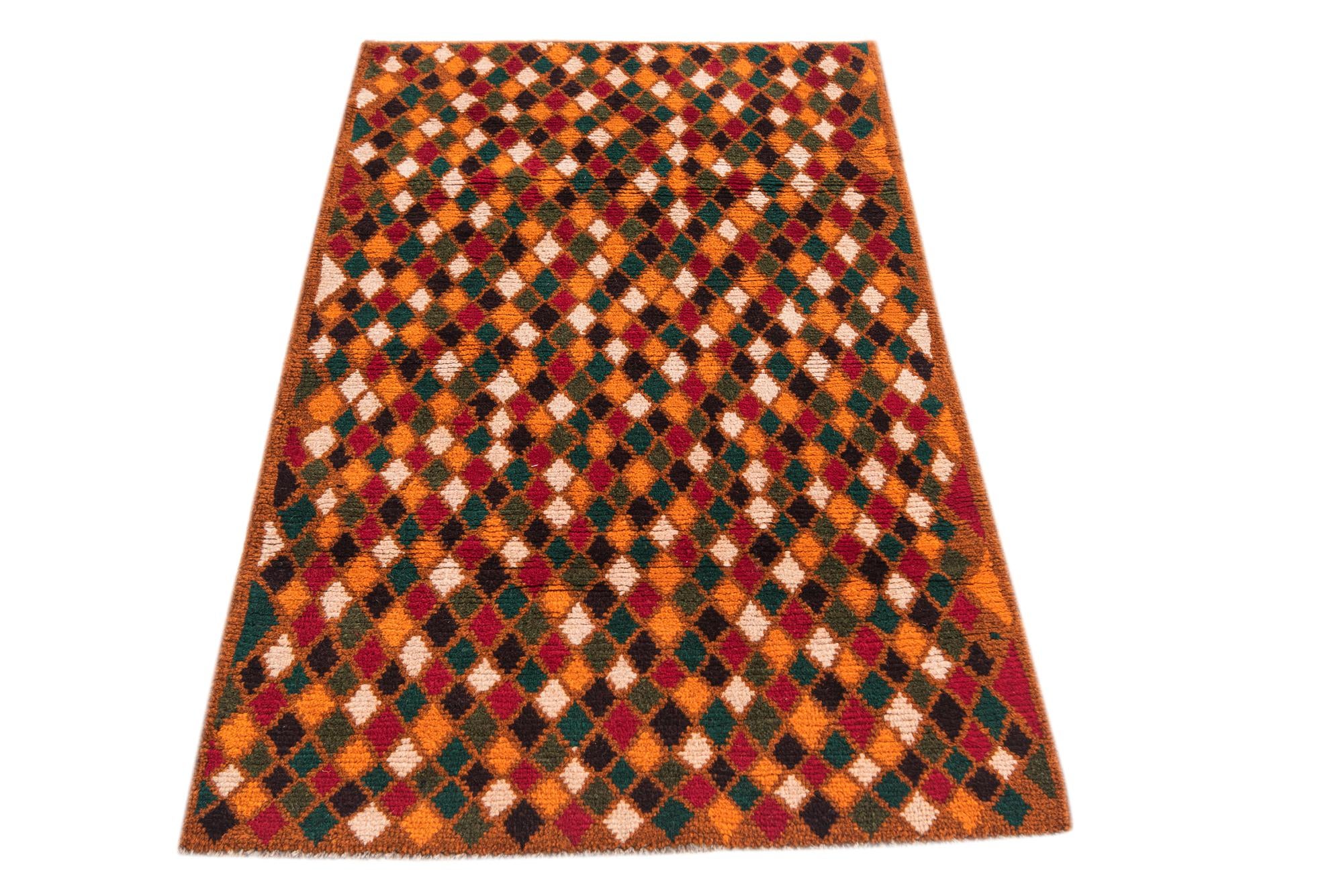 2' 8 x 4' 4 Hand Knotted Balouch Wool Rug