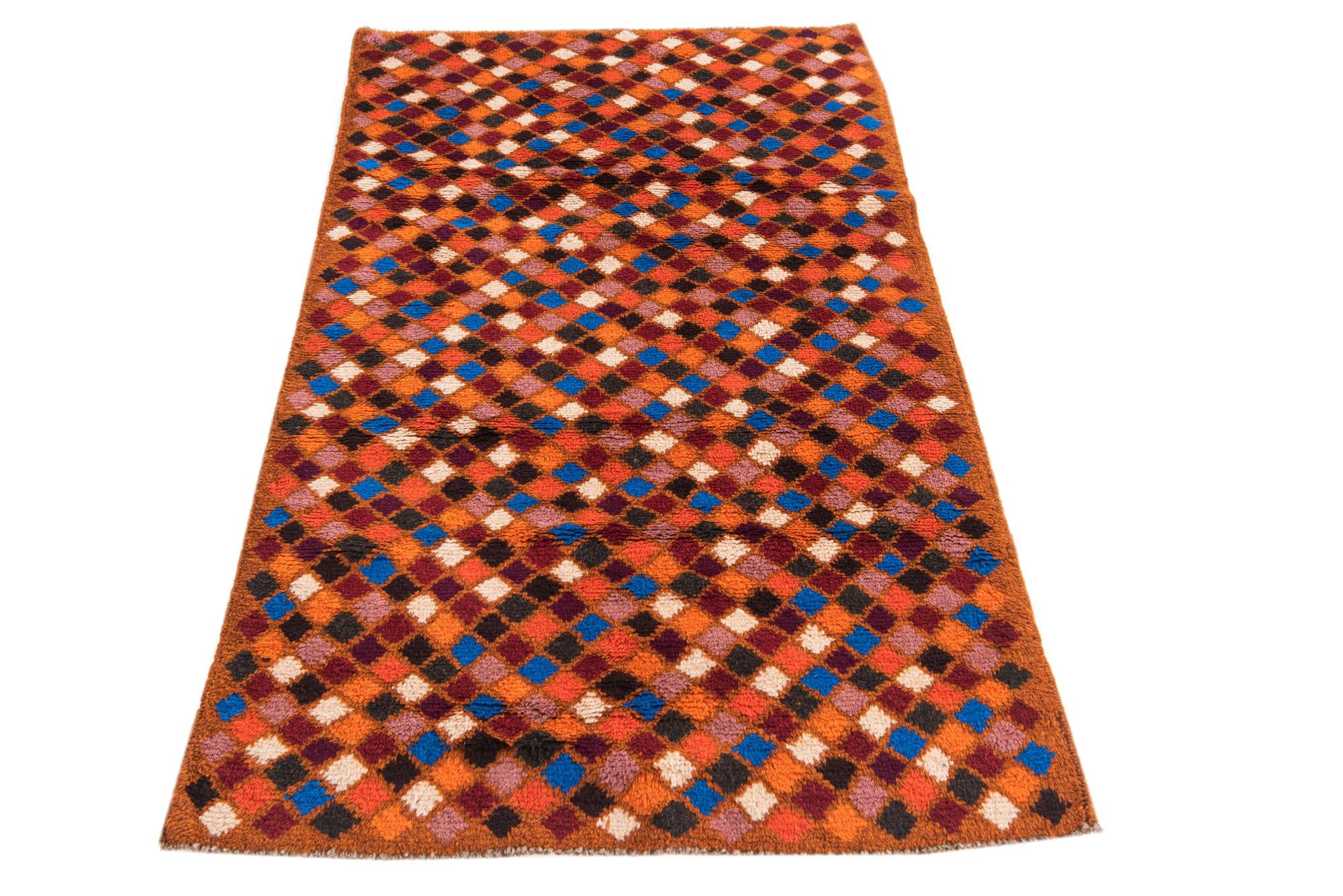 2' 9 x 4' 8 Hand Knotted Balouch Wool Rug