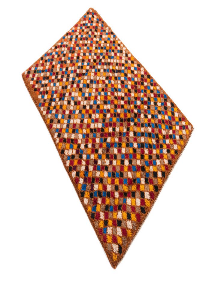 Detail image of 3' x 4' 6  Hand Knotted Balouch Wool Rug