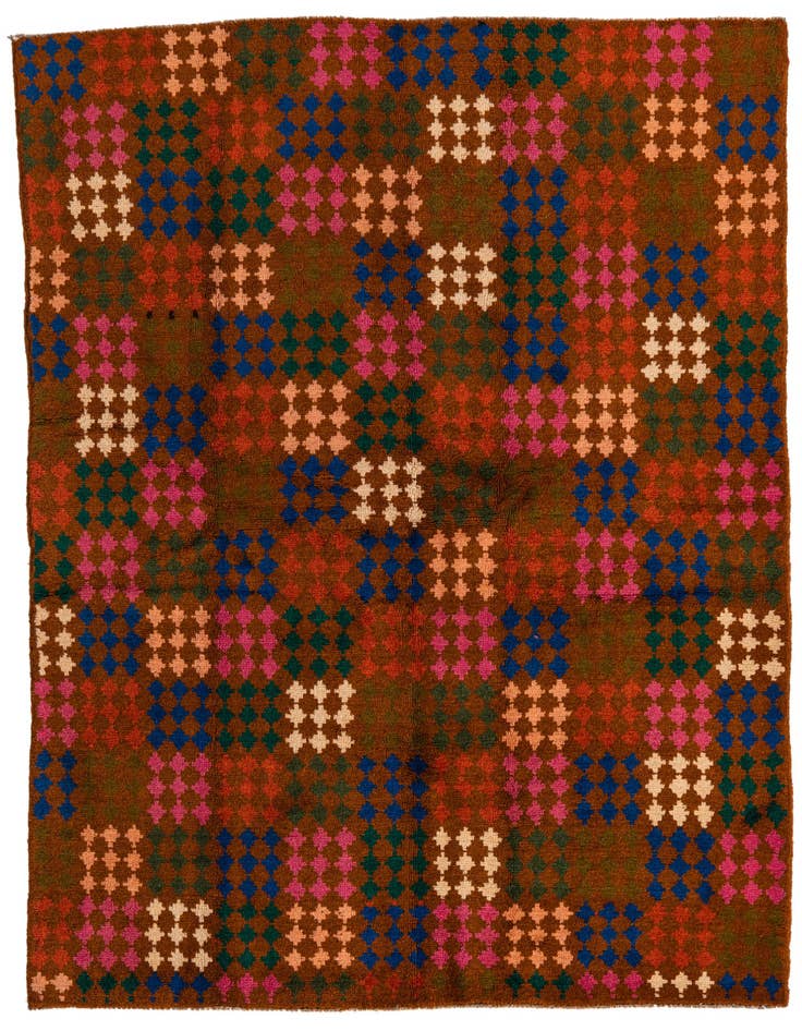 Detail image of 4' 10 x 6' 9 Hand Knotted Balouch Wool Rug