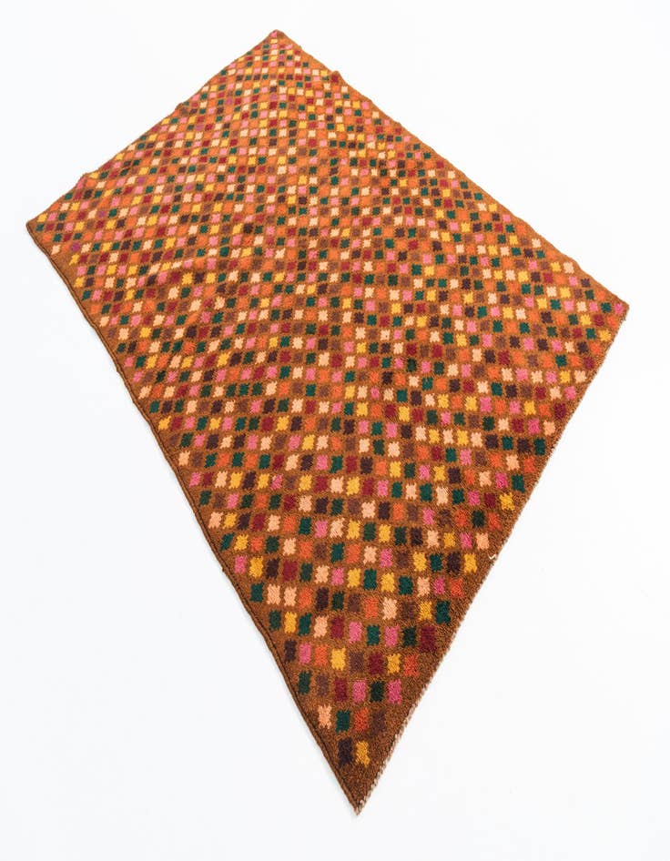 Detail image of 5' x 6' 10  Hand Knotted Balouch Wool Rug