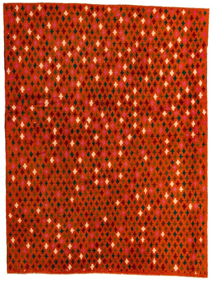 6' 2 x 8' 4 Hand Knotted Balouch Wool Rug