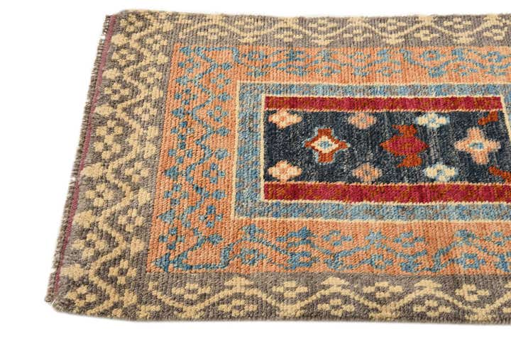 2' 6 x 4' Hand Knotted Balouch Wool Rug