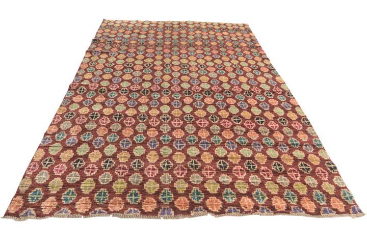 6' 2 x 9' 6 Hand Knotted Balouch Wool Rug