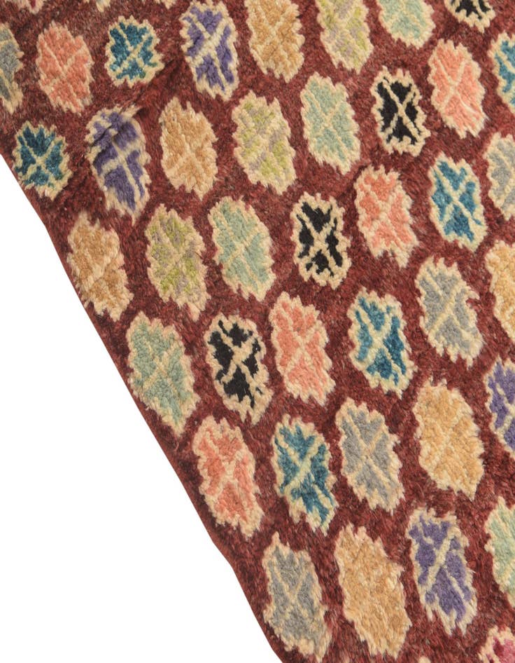 Detail image of 6' 2 x 9' 6  Hand Knotted Balouch Wool Rug