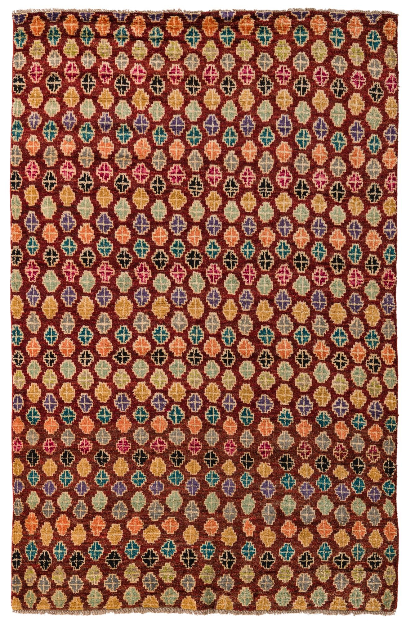 6' 2 x 9' 6 Hand Knotted Balouch Wool Rug