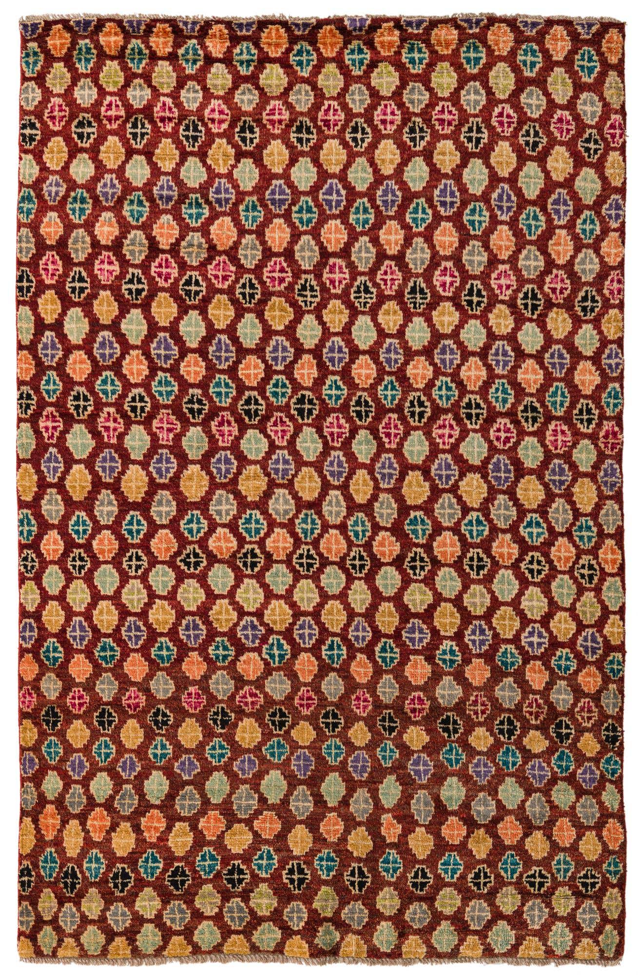 6' 2 x 9' 6 Hand Knotted Balouch Wool Rug