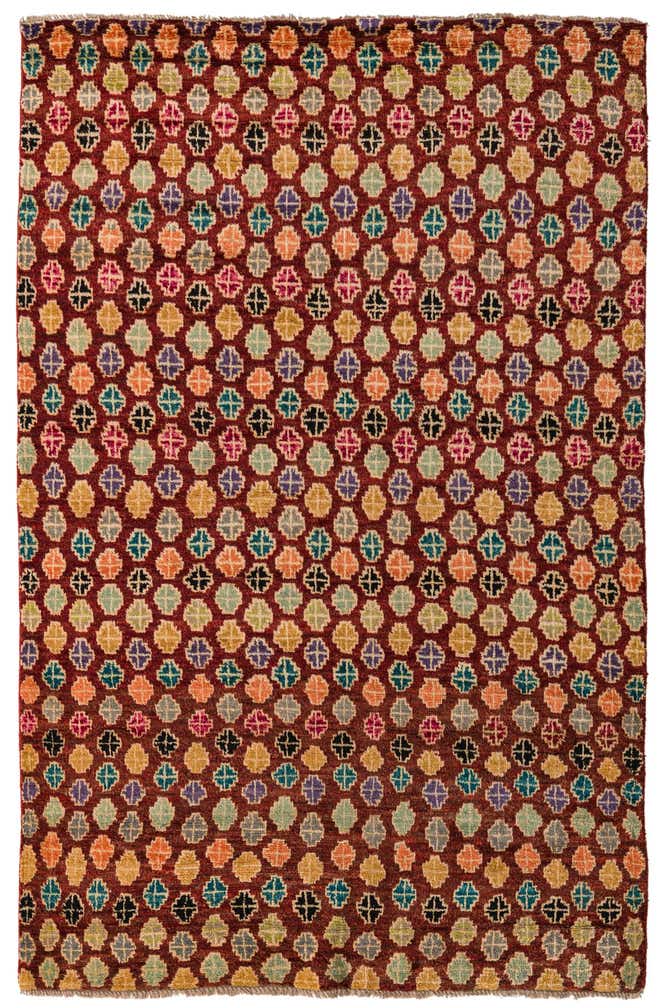 6' 2 x 9' 6 Hand Knotted Balouch Wool Rug