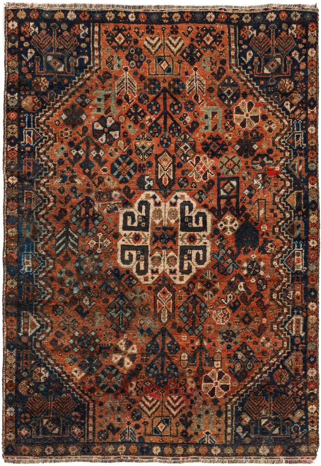 Detail image of 3' 9 x 5' 5 Hand Knotted Balouch Wool Rug