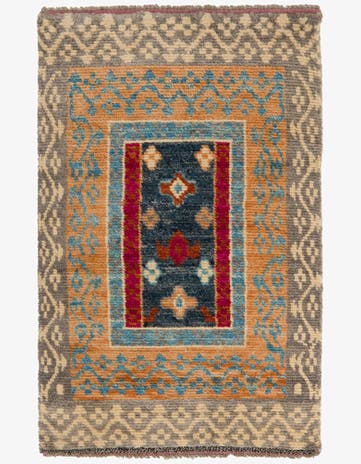 2' 6 x 4' Hand Knotted Balouch Wool Rug