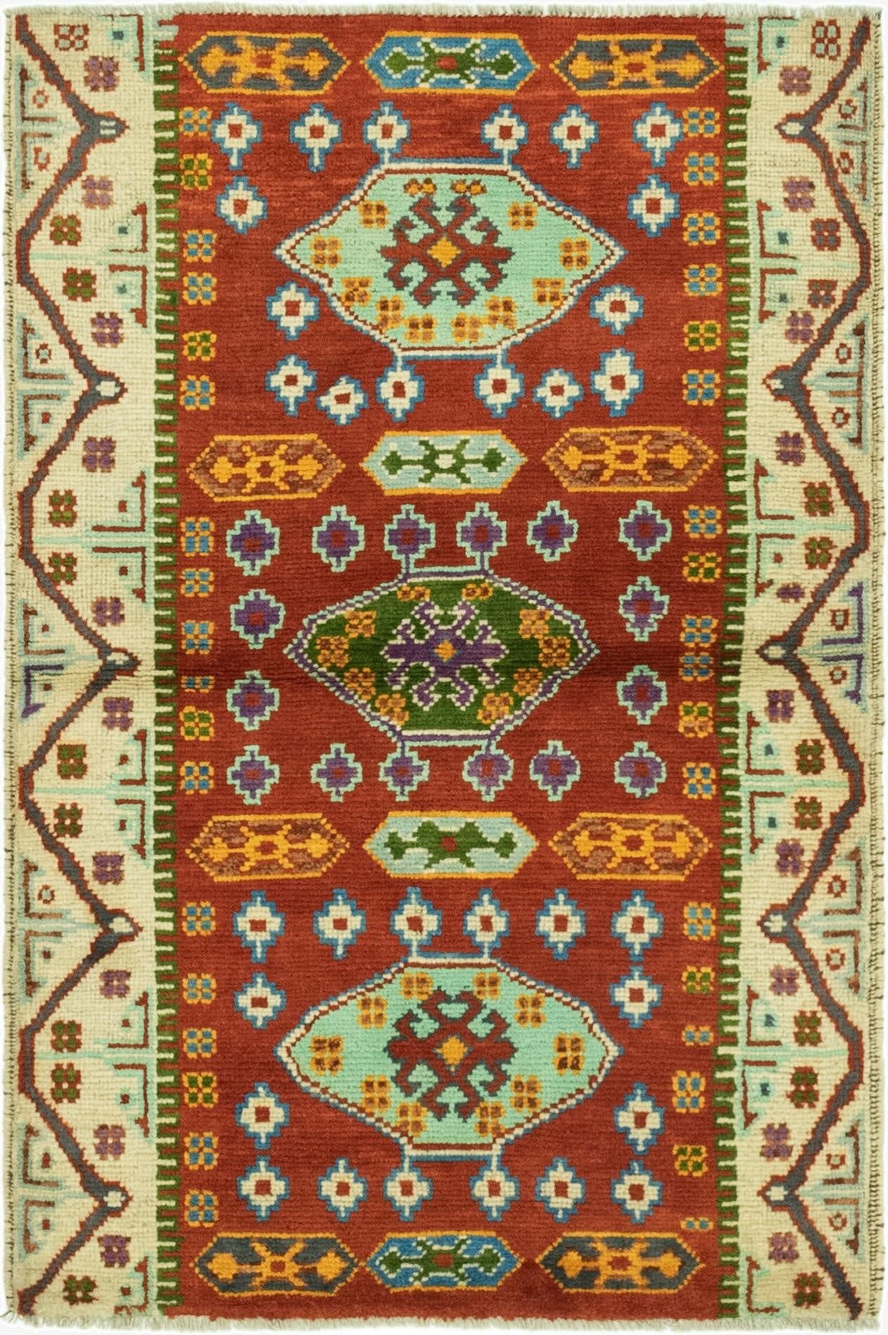 3' 2 x 5'  Hand Knotted Balouch Rug