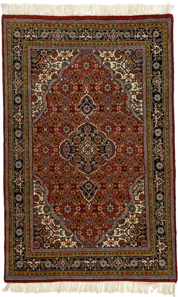 3' 10 x 6' 1 Hand Knotted Bidjar Wool Rug