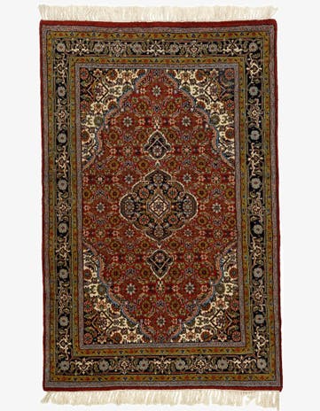 3' 10 x 6' 1 Hand Knotted Bidjar Wool Rug