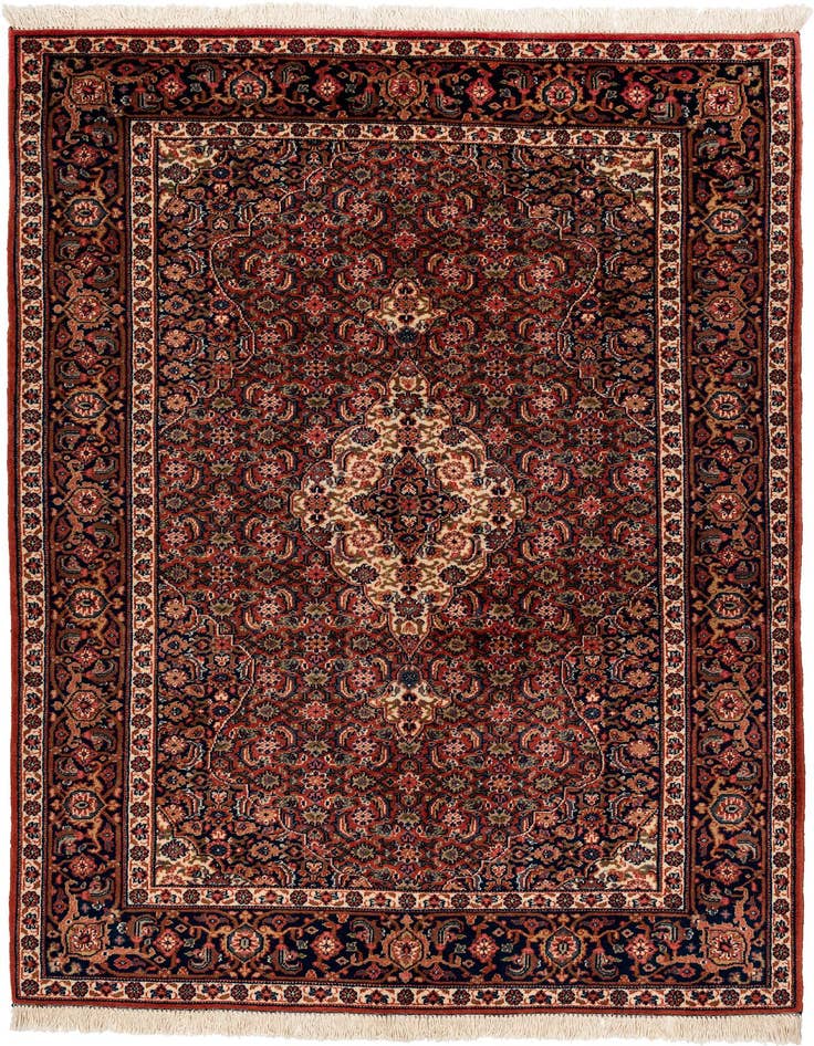 Detail image of 4' 4 x 6' 4 Hand Knotted Birjand Wool Rug