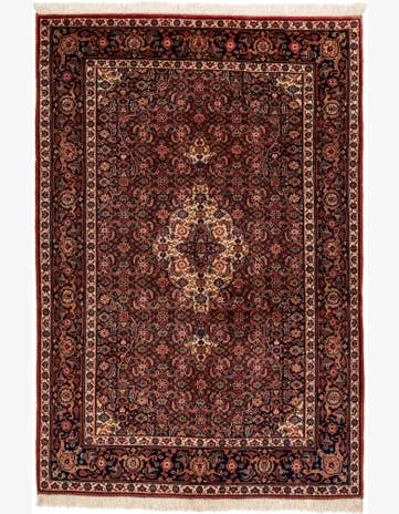4' 4 x 6' 4 Hand Knotted Birjand Wool Rug