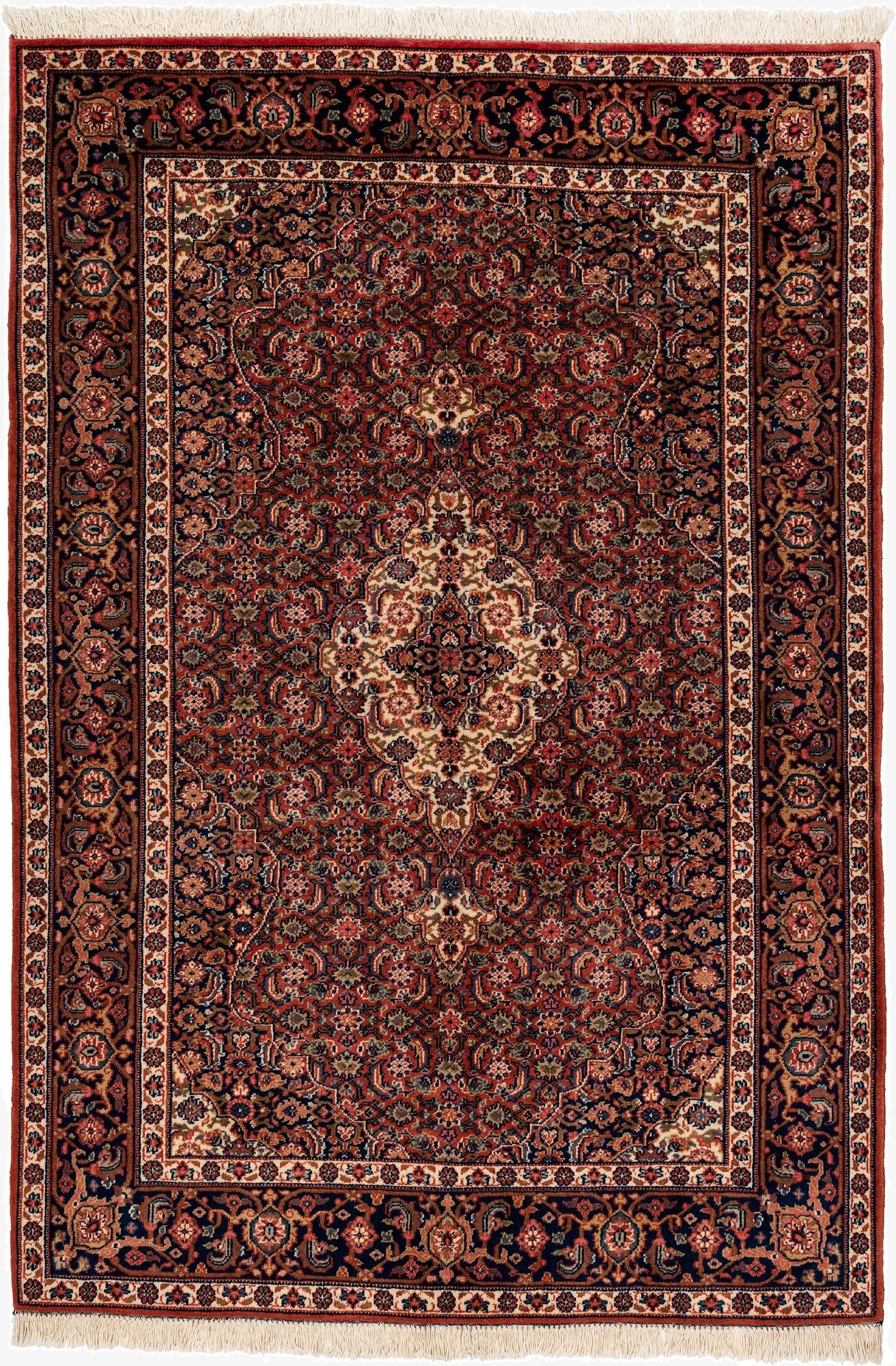 4' 4 x 6' 4  Hand Knotted Birjand Wool Rug