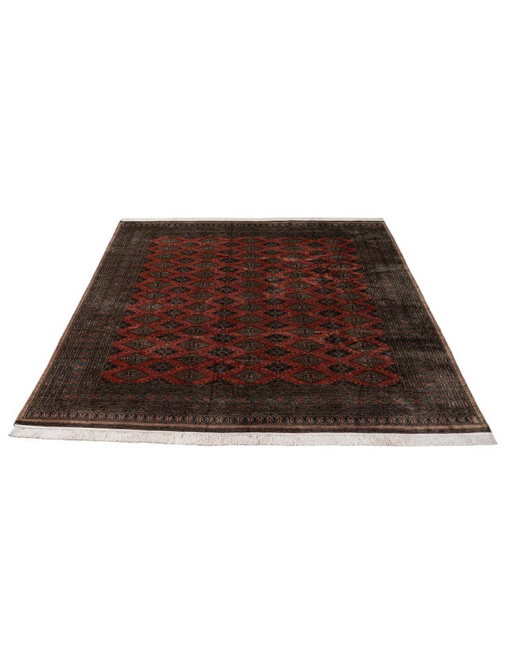 Detail image of 8' 5 x 10' 2 Hand Knotted Bokhara Oriental Wool Rug