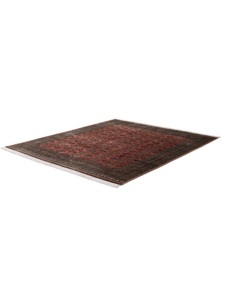 Detail image of 8' 5 x 10' 2  Hand Knotted Bokhara Oriental Wool Rug