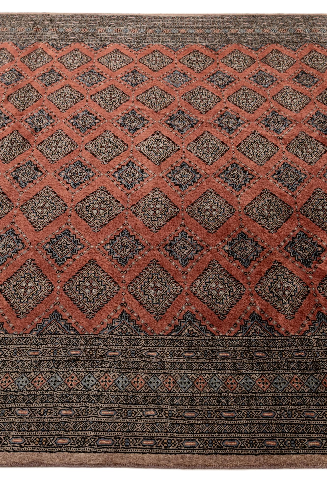 255cm x 310cm Hand Knotted Bokhara Oriental Wool Rug