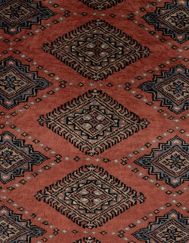 Detail image of 8' 5 x 10' 2  Hand Knotted Bokhara Oriental Wool Rug