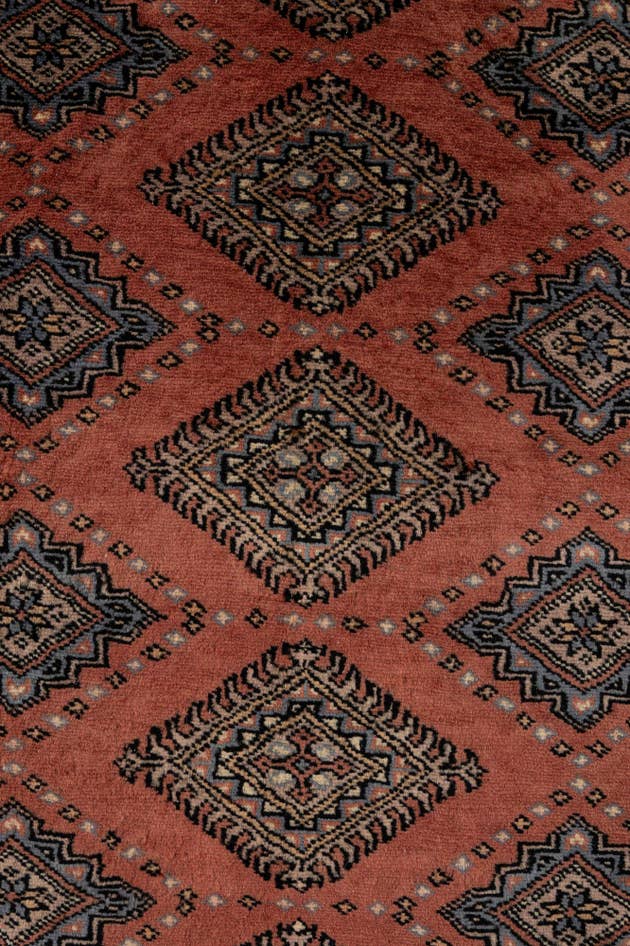 Detail image of 8' 5 x 10' 2 Hand Knotted Bokhara Oriental Wool Rug