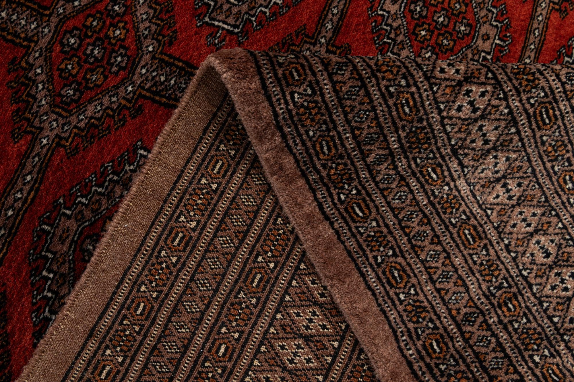 4' 3 x 6' 6 Hand Knotted Bokhara Oriental Wool Rug