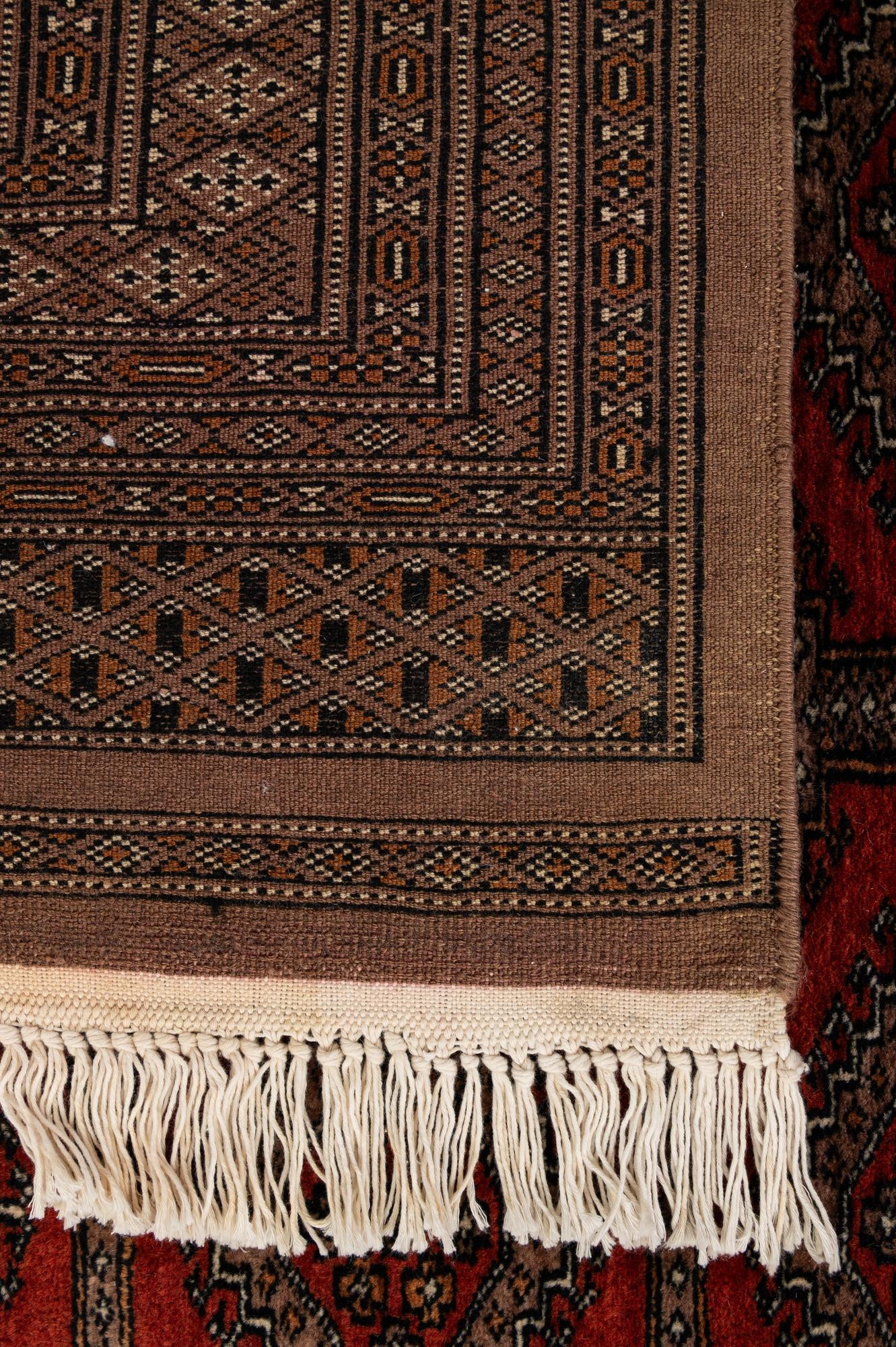 4' 3 x 6' 6 Hand Knotted Bokhara Oriental Wool Rug