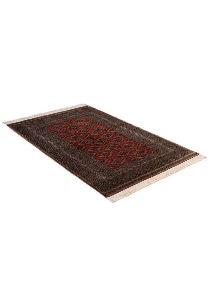 4' 3 x 6' 6 Hand Knotted Bokhara Oriental Wool Rug