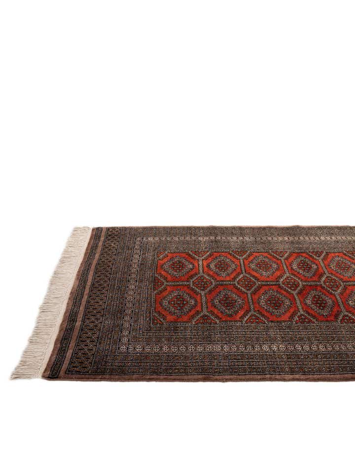 4' 3 x 6' 6 Hand Knotted Bokhara Oriental Wool Rug