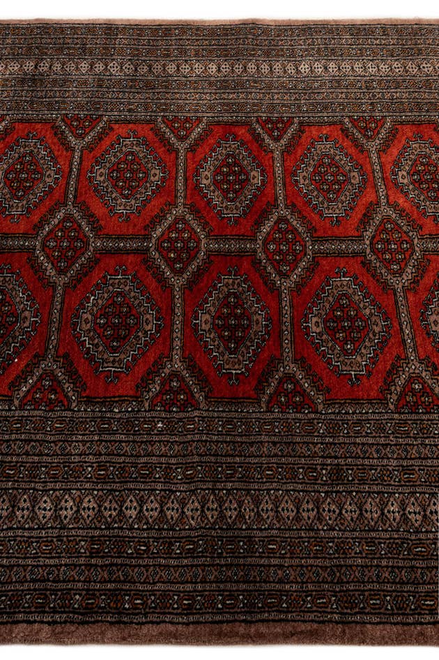 Detail image of 4' 3 x 6' 6 Hand Knotted Bokhara Oriental Wool Rug