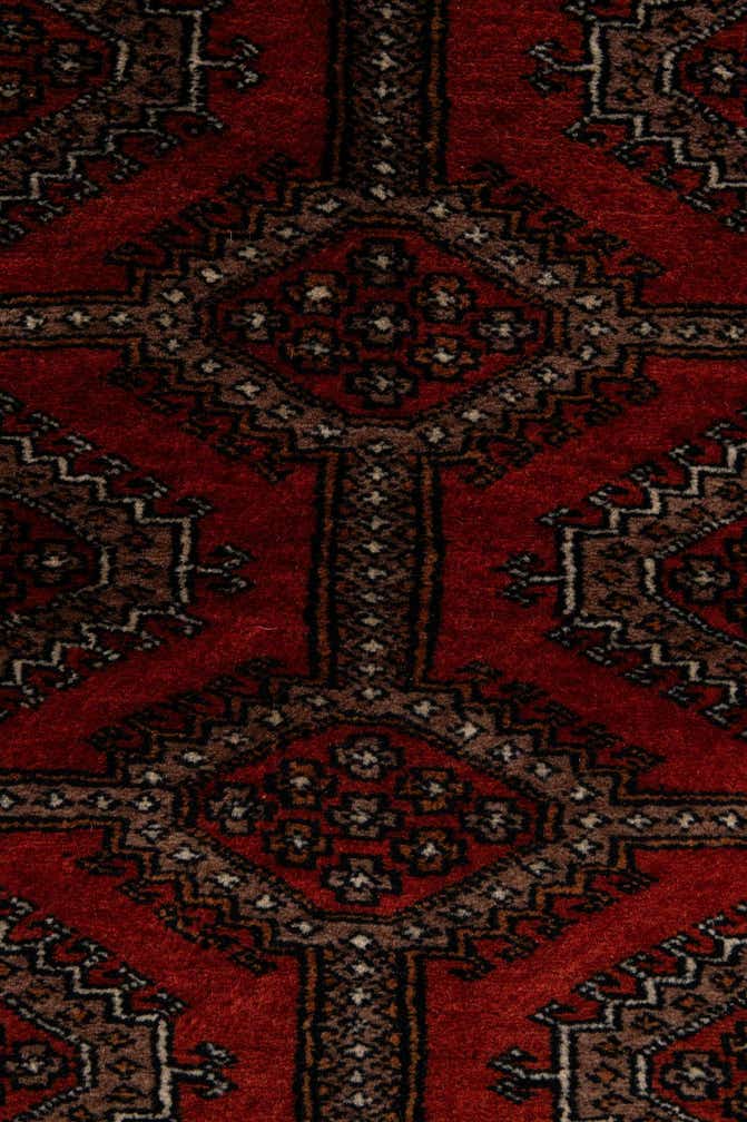 4' 3 x 6' 6 Hand Knotted Bokhara Oriental Wool Rug