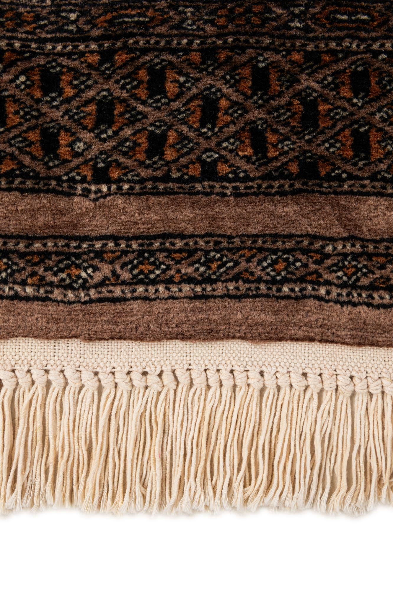 4' 3 x 6' 6 Hand Knotted Bokhara Oriental Wool Rug