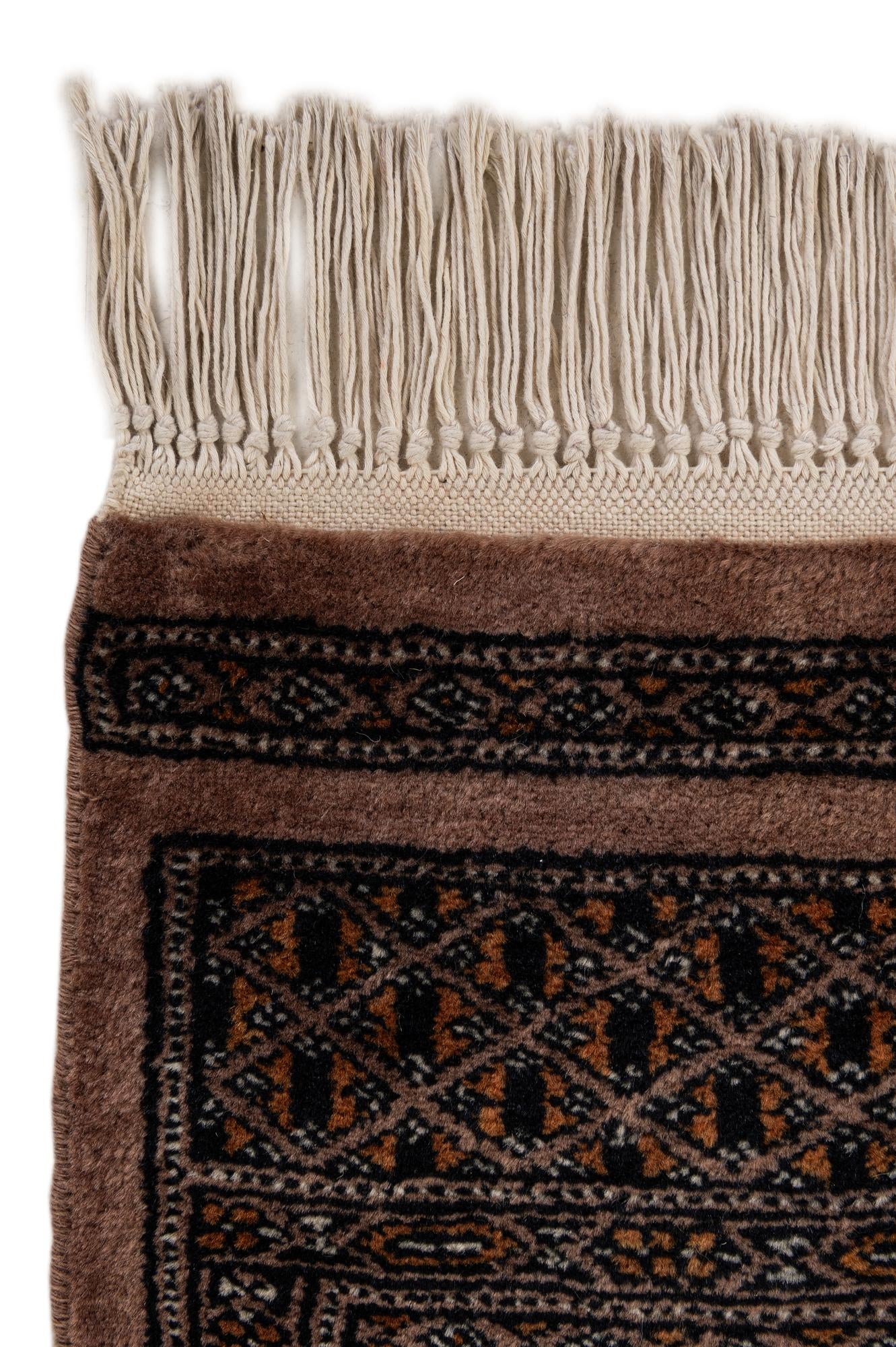 4' 3 x 6' 6 Hand Knotted Bokhara Oriental Wool Rug