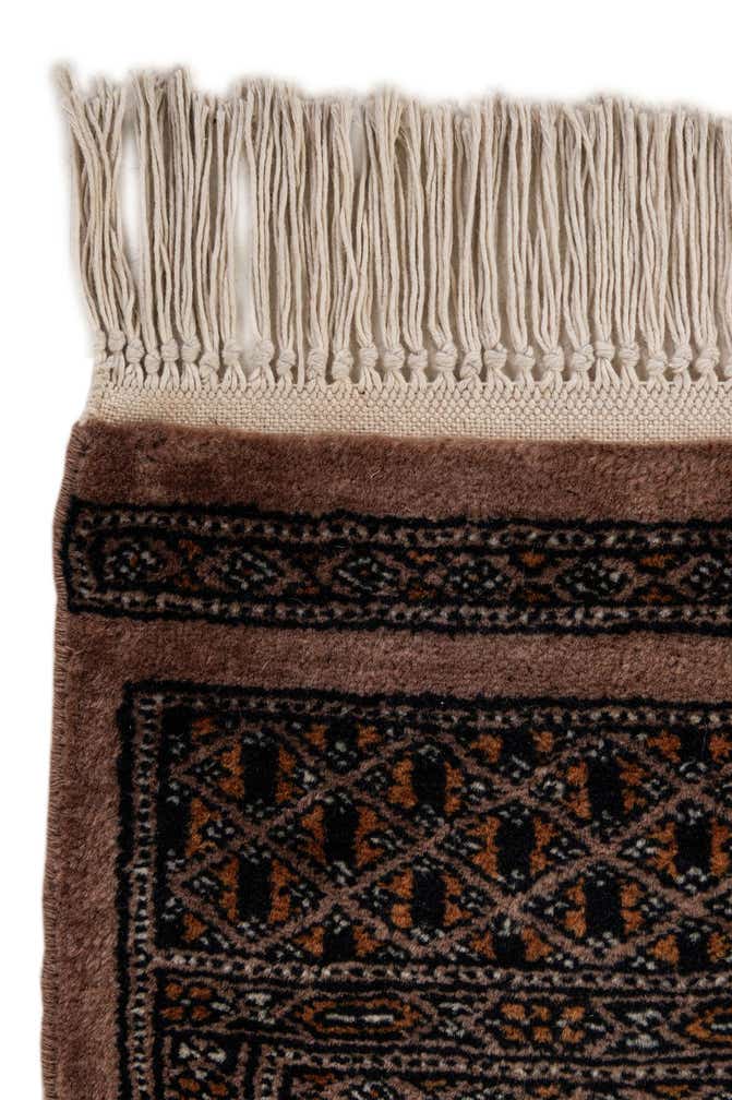 4' 3 x 6' 6 Hand Knotted Bokhara Oriental Wool Rug