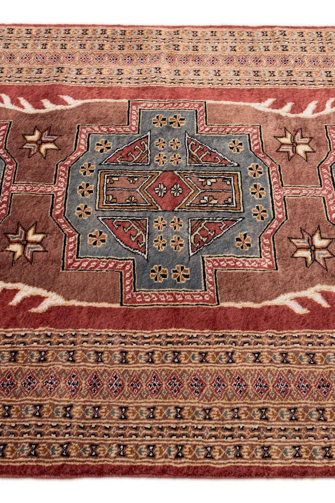 4' 3 x 5' 11 Hand Knotted Bokhara Oriental Rug