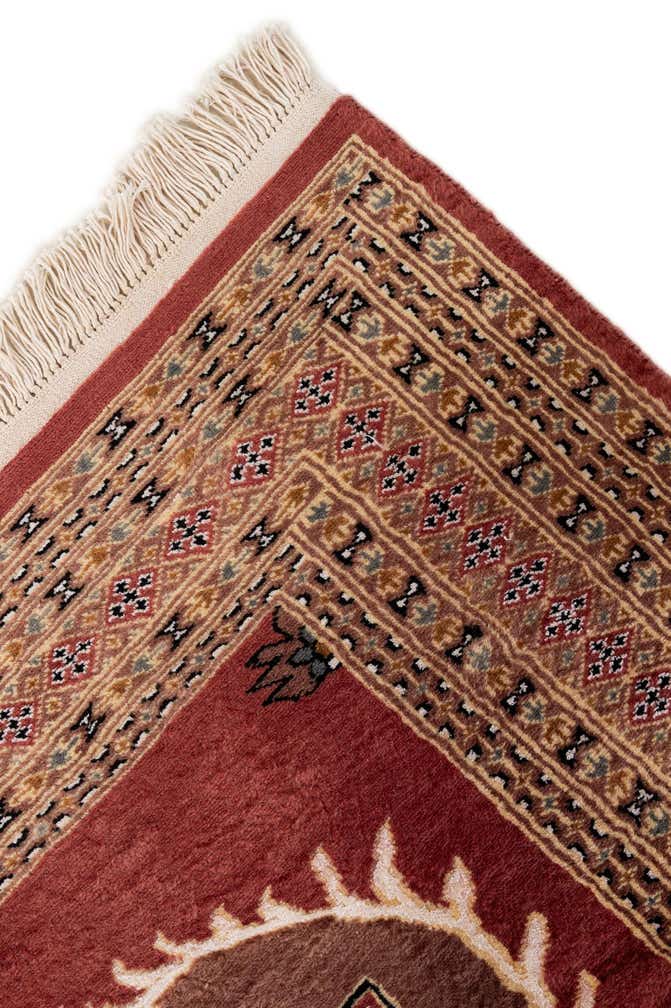 4' 3 x 5' 11 Hand Knotted Bokhara Oriental Rug