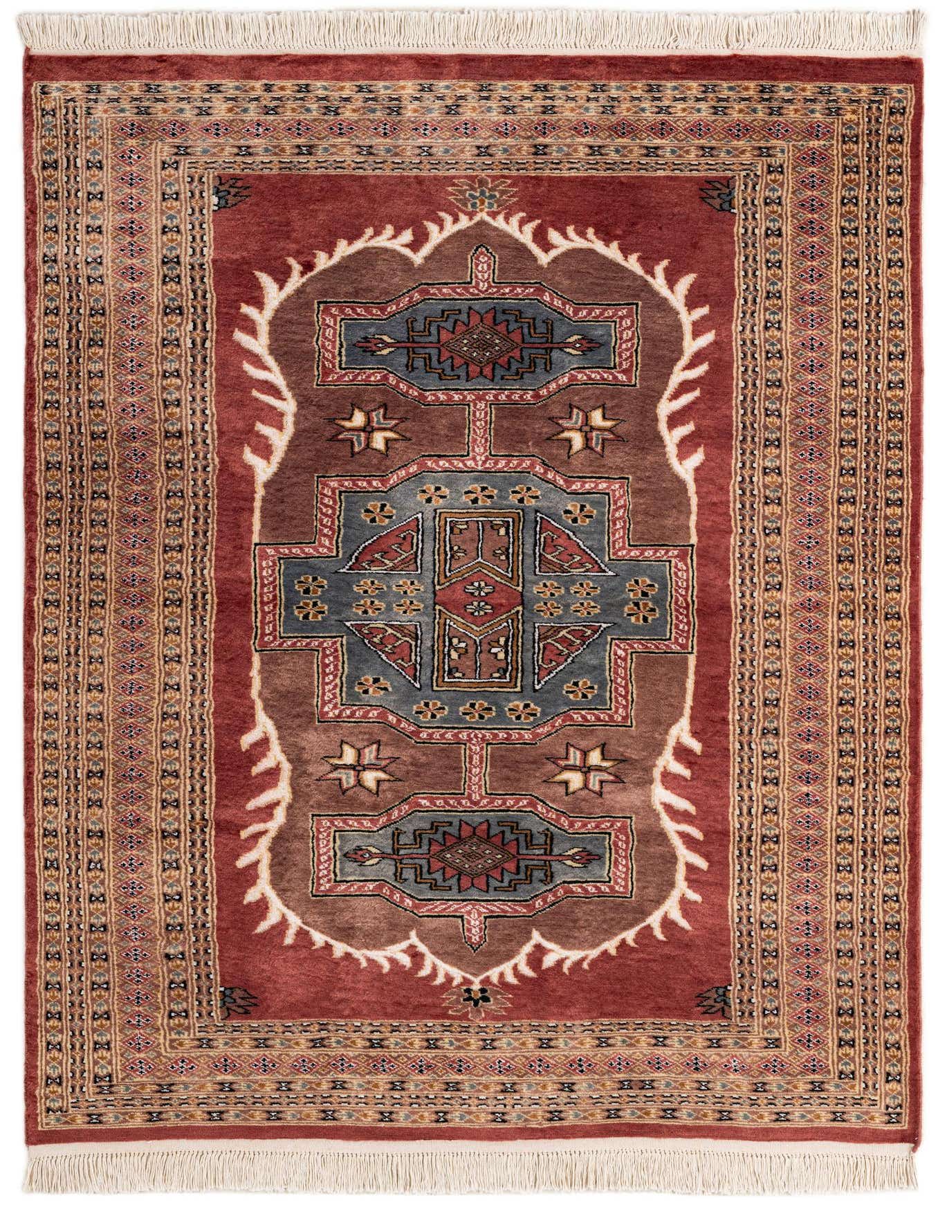 4' 3 x 5' 11 Hand Knotted Bokhara Oriental Rug