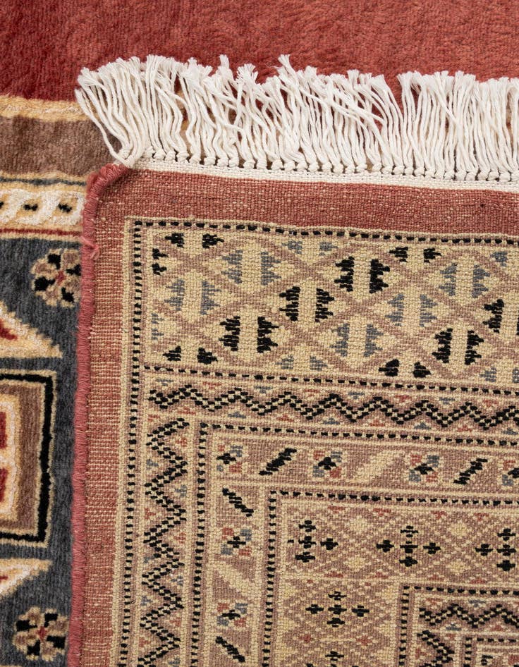 Detail image of 4' 5 x 6' 2  Hand Knotted Bokhara Oriental Rug