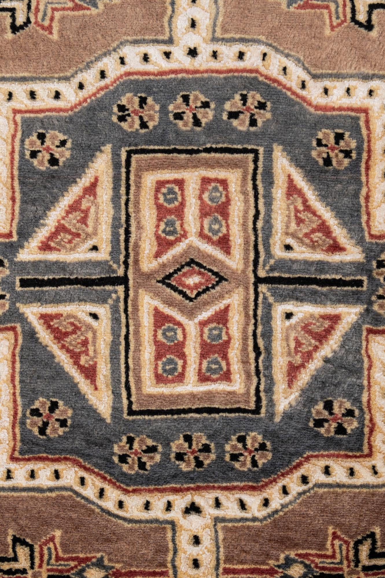 4' 5 x 6' 2 Hand Knotted Bokhara Oriental Rug