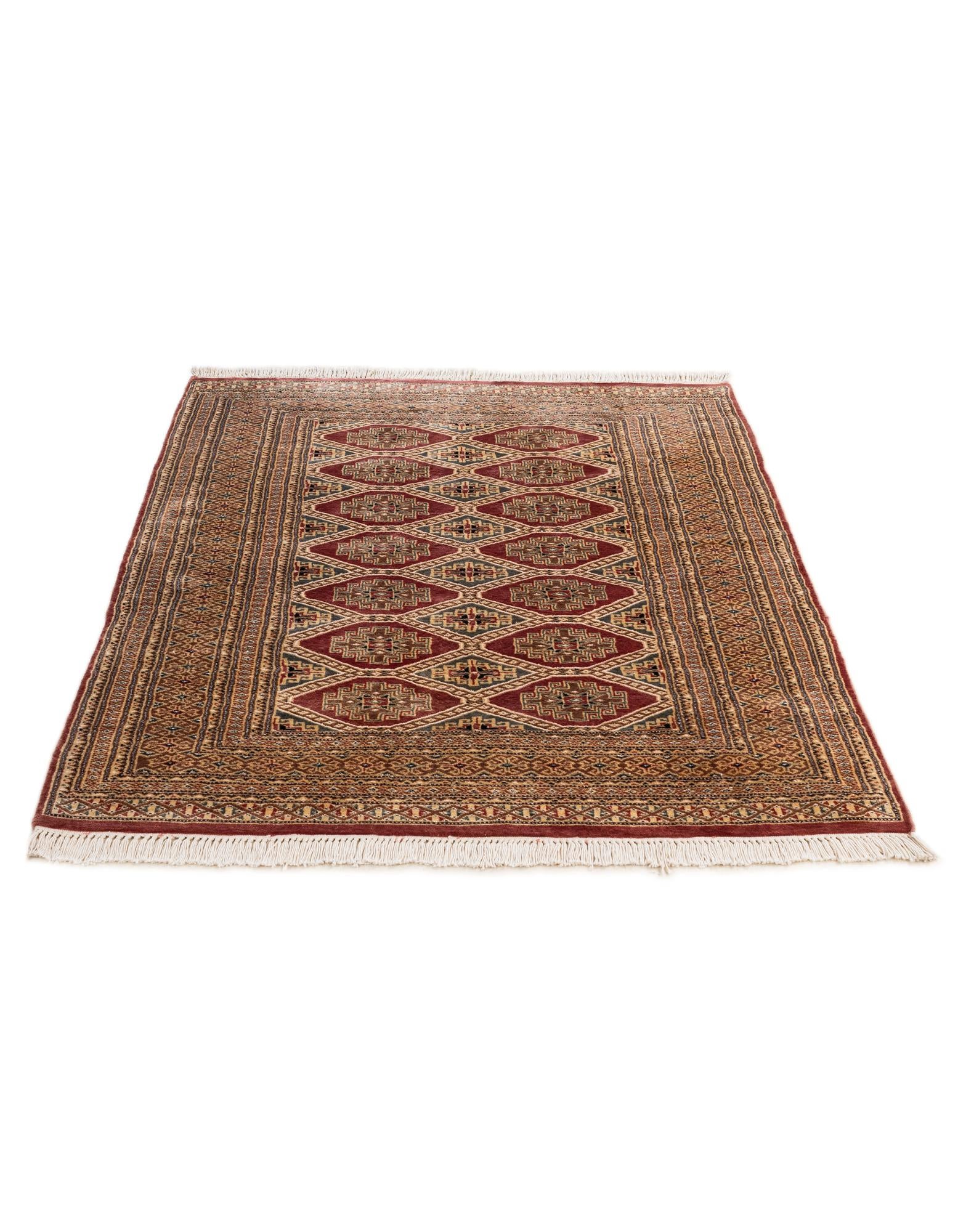 4' 4 x 5' 6 Hand Knotted Bokhara Oriental Rug