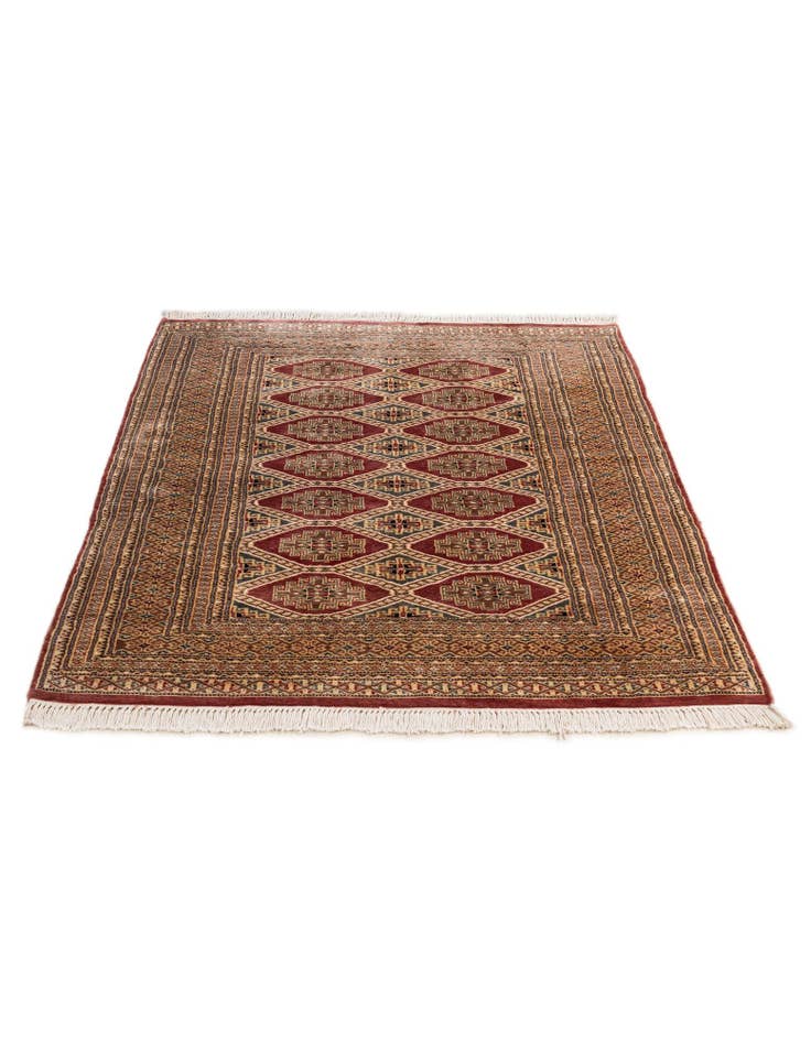 Detail image of 4' 4 x 5' 6 Hand Knotted Bokhara Oriental Rug