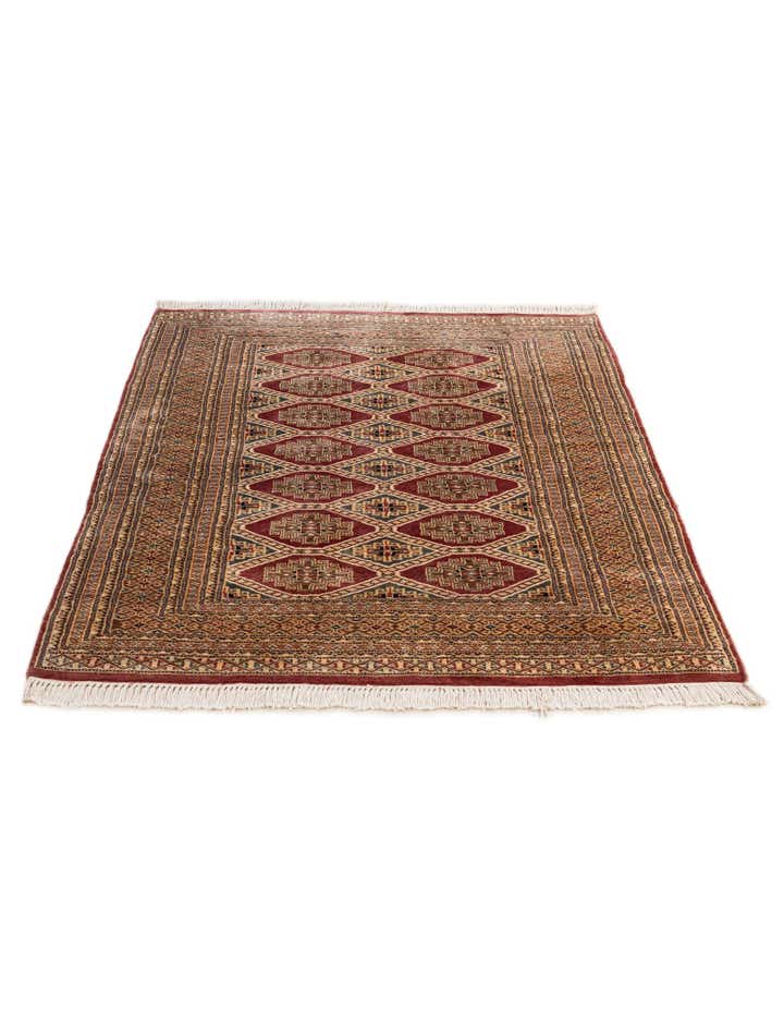 4' 4 x 5' 6 Hand Knotted Bokhara Oriental Rug