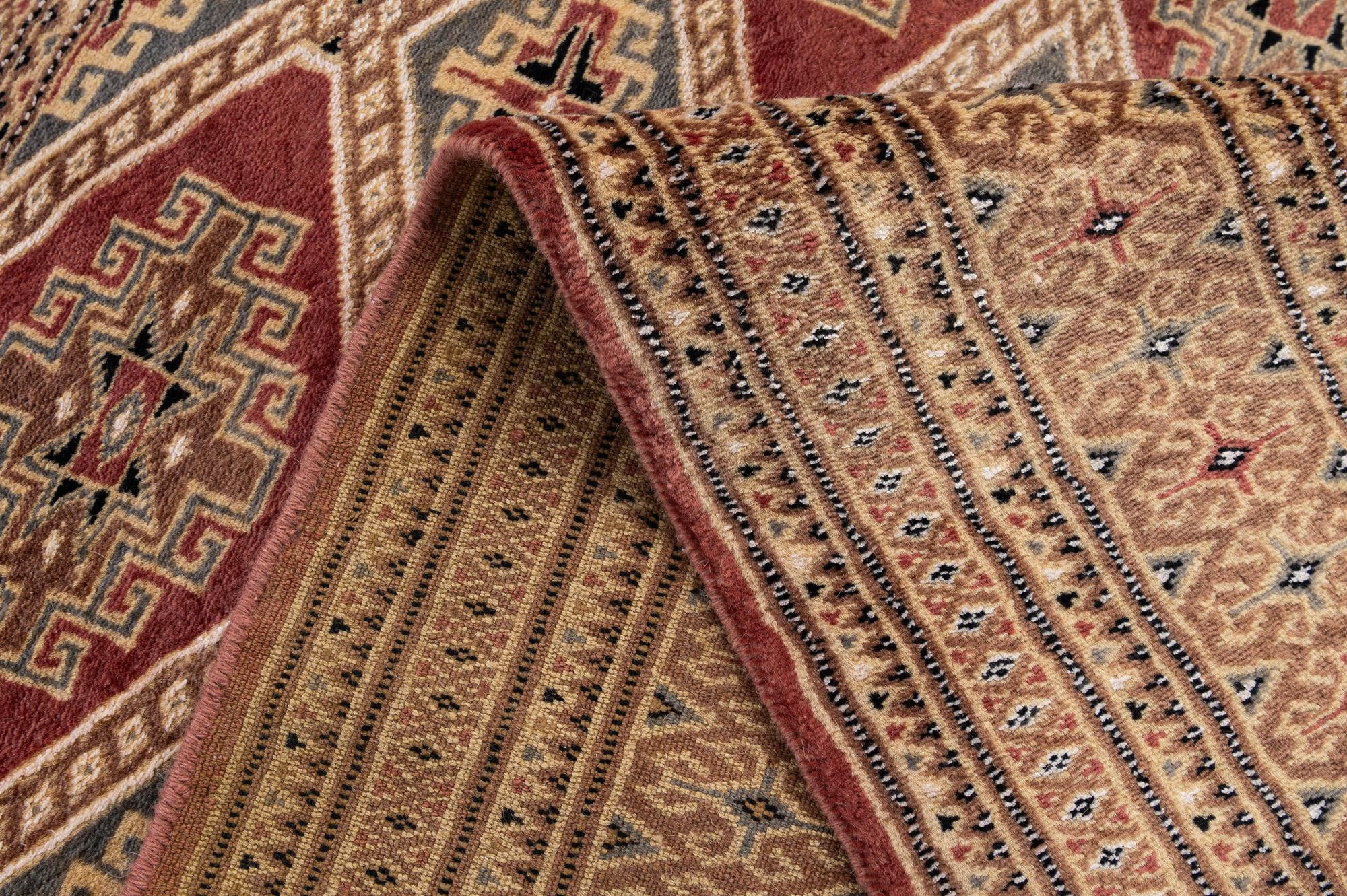 4' 4 x 5' 6 Hand Knotted Bokhara Oriental Rug