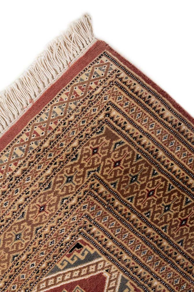 4' 4 x 5' 6 Hand Knotted Bokhara Oriental Rug