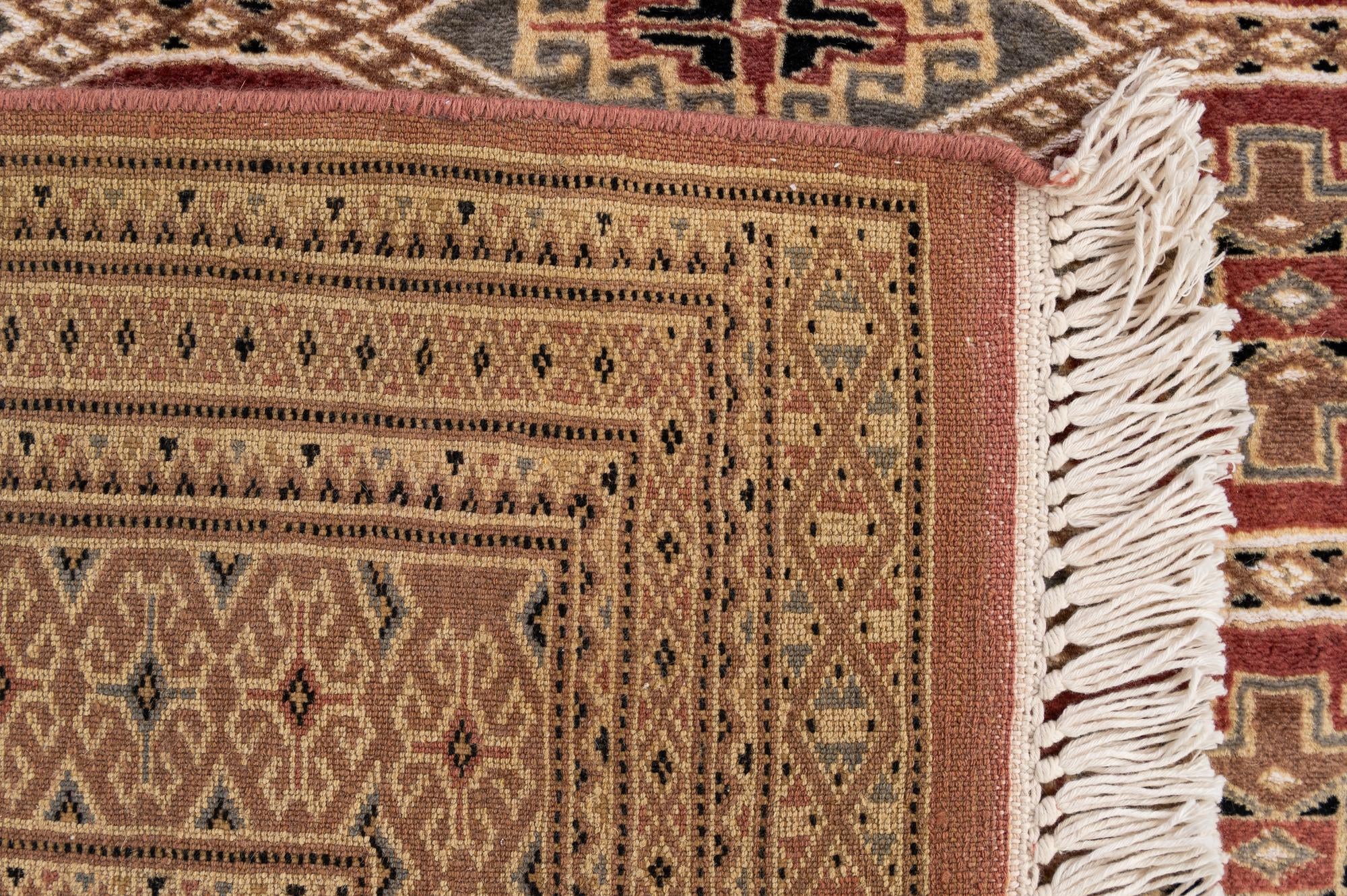 4' 4 x 5' 6 Hand Knotted Bokhara Oriental Rug