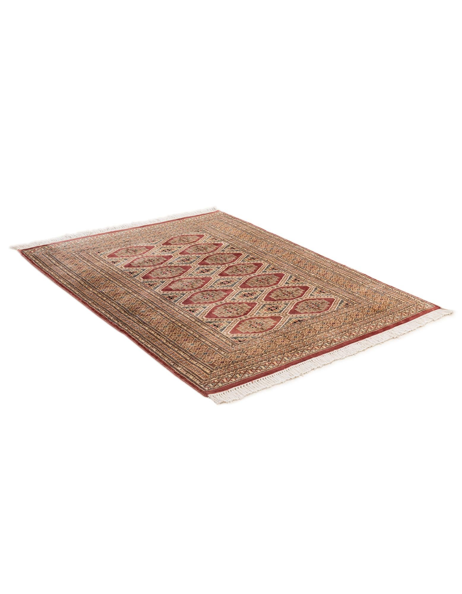 4' 4 x 5' 6 Hand Knotted Bokhara Oriental Rug