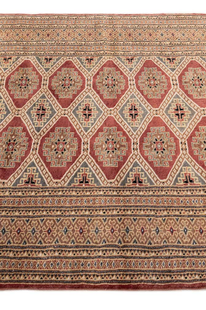 4' 4 x 5' 6 Hand Knotted Bokhara Oriental Rug