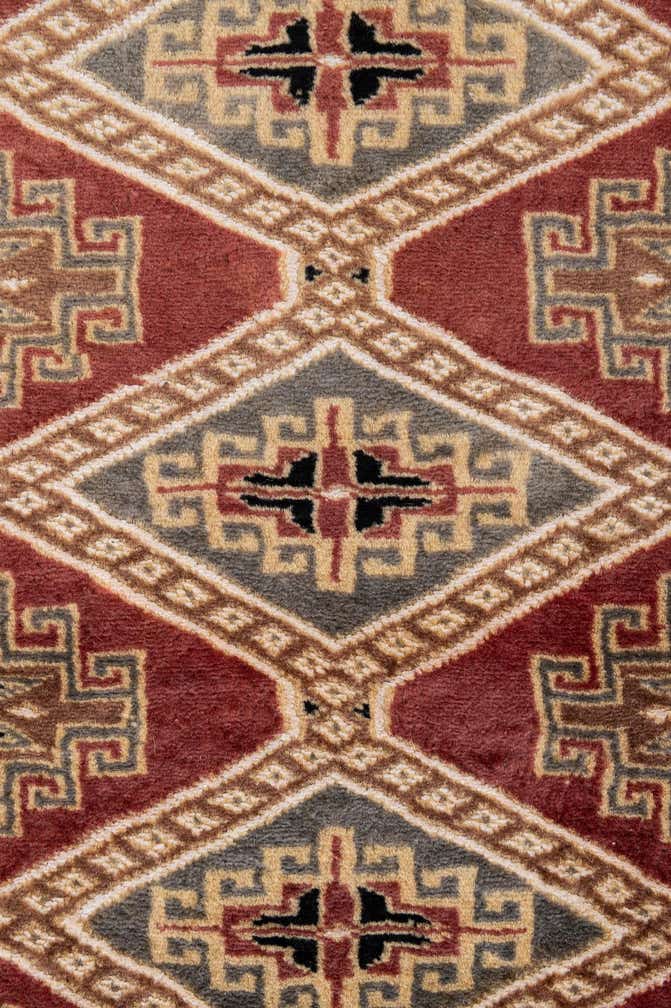 4' 4 x 5' 6 Hand Knotted Bokhara Oriental Rug